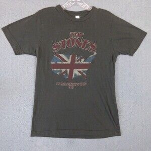 The Rolling Stones Shirt Gray Adult Small 1981 North American Tour Short Sleeve